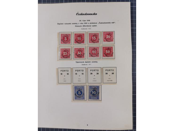 1918/59, interesting, mostly unused and mint never hinged collection, with some better Revolutionery Issues, different waterm