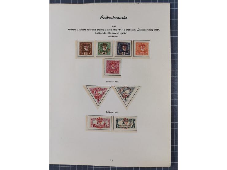 1918/59, interesting, mostly unused and mint never hinged collection, with some better Revolutionery Issues, different waterm