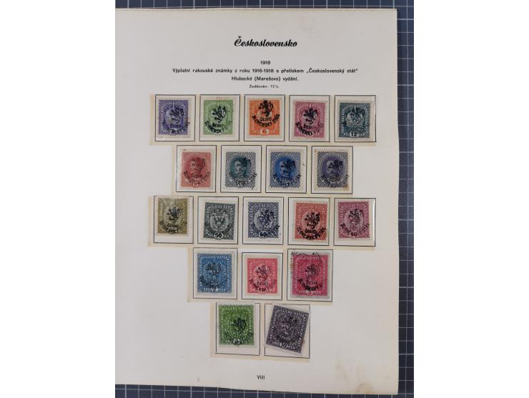 1918/59, interesting, mostly unused and mint never hinged collection, with some better Revolutionery Issues, different waterm