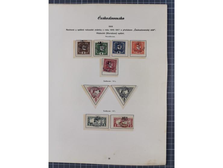 1918/59, interesting, mostly unused and mint never hinged collection, with some better Revolutionery Issues, different waterm