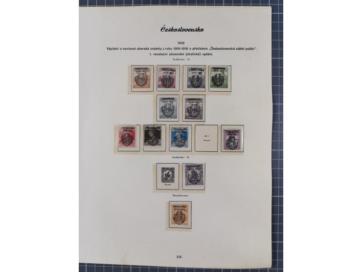 1918/59, interesting, mostly unused and mint never hinged collection, with some better Revolutionery Issues, different waterm