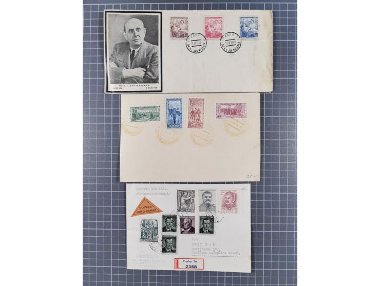 1918/59, interesting, mostly unused and mint never hinged collection, with some better Revolutionery Issues, different waterm