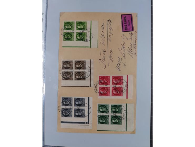 1849/70 (ca.), meist gestempelte kleine Partie im Ordner, überwiegend Bayern mit u.a. 1 IIa, 4 I/III, 8II, Wappen-Brief in di