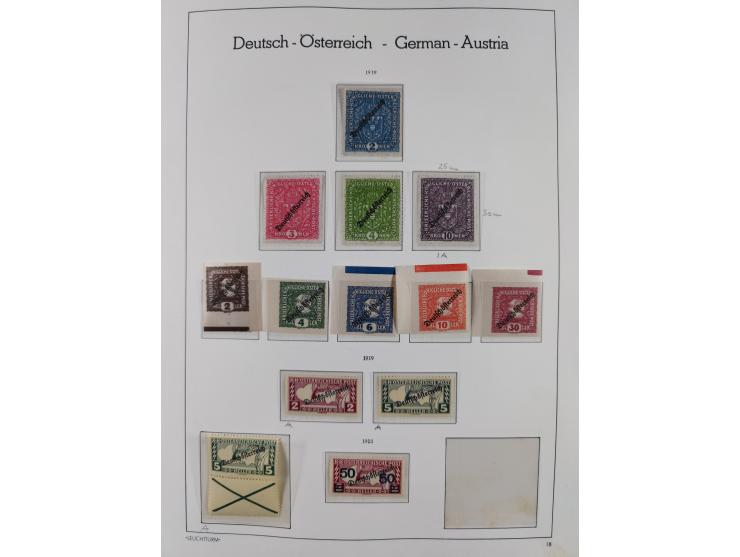 1918/69, meist postfrische Sammlung inkl. Portomarken mit einigen besseren und kpl. Ausgaben, ab ca. 1946 augenscheinlich pos