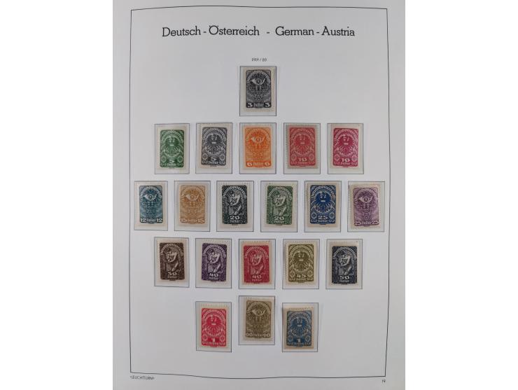 1918/69, meist postfrische Sammlung inkl. Portomarken mit einigen besseren und kpl. Ausgaben, ab ca. 1946 augenscheinlich pos