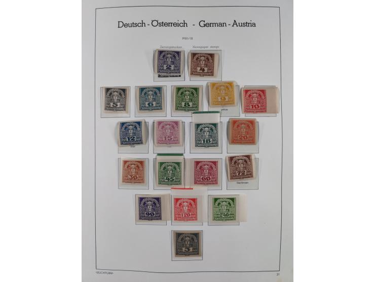 1918/69, meist postfrische Sammlung inkl. Portomarken mit einigen besseren und kpl. Ausgaben, ab ca. 1946 augenscheinlich pos