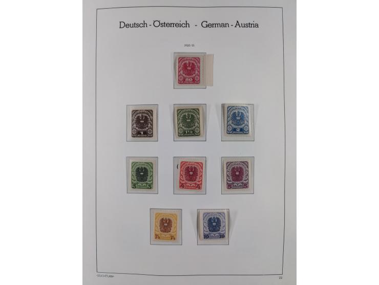 1918/69, meist postfrische Sammlung inkl. Portomarken mit einigen besseren und kpl. Ausgaben, ab ca. 1946 augenscheinlich pos
