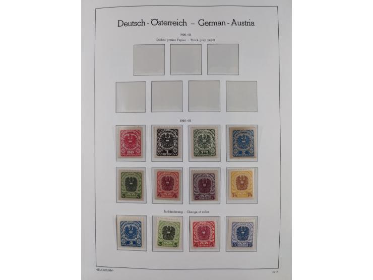 1918/69, meist postfrische Sammlung inkl. Portomarken mit einigen besseren und kpl. Ausgaben, ab ca. 1946 augenscheinlich pos