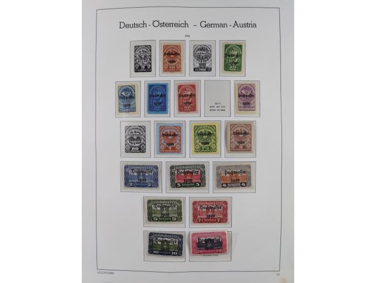 1918/69, meist postfrische Sammlung inkl. Portomarken mit einigen besseren und kpl. Ausgaben, ab ca. 1946 augenscheinlich pos