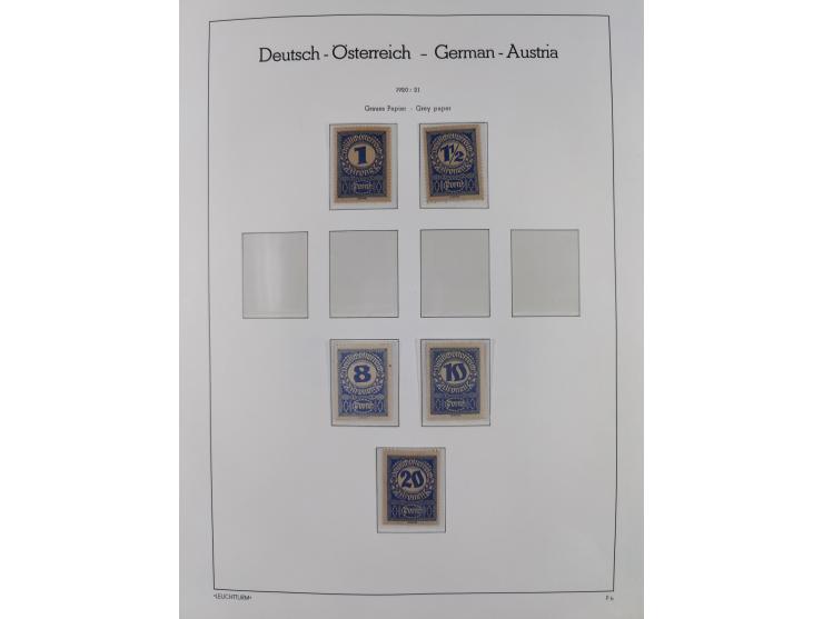 1918/69, meist postfrische Sammlung inkl. Portomarken mit einigen besseren und kpl. Ausgaben, ab ca. 1946 augenscheinlich pos