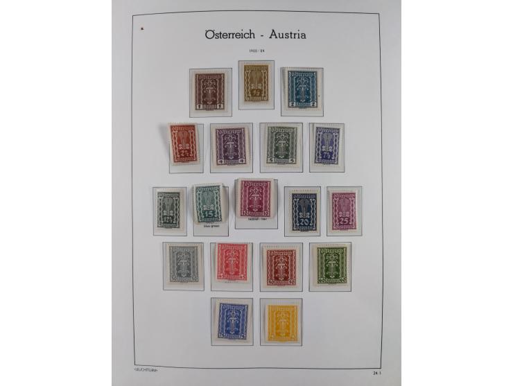 1918/69, meist postfrische Sammlung inkl. Portomarken mit einigen besseren und kpl. Ausgaben, ab ca. 1946 augenscheinlich pos