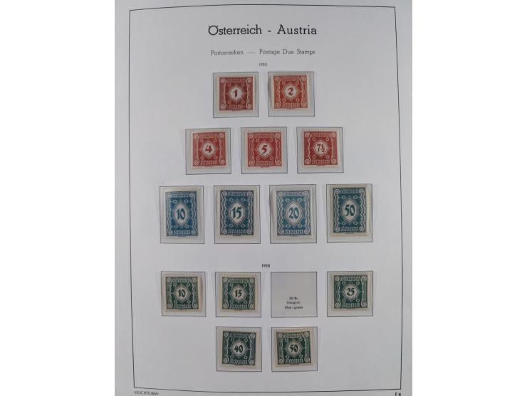 1918/69, meist postfrische Sammlung inkl. Portomarken mit einigen besseren und kpl. Ausgaben, ab ca. 1946 augenscheinlich pos