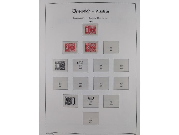 1918/69, meist postfrische Sammlung inkl. Portomarken mit einigen besseren und kpl. Ausgaben, ab ca. 1946 augenscheinlich pos