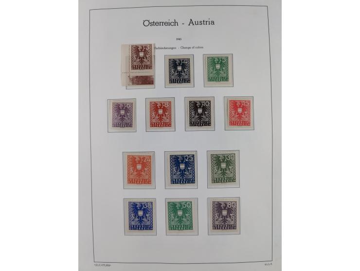 1918/69, meist postfrische Sammlung inkl. Portomarken mit einigen besseren und kpl. Ausgaben, ab ca. 1946 augenscheinlich pos