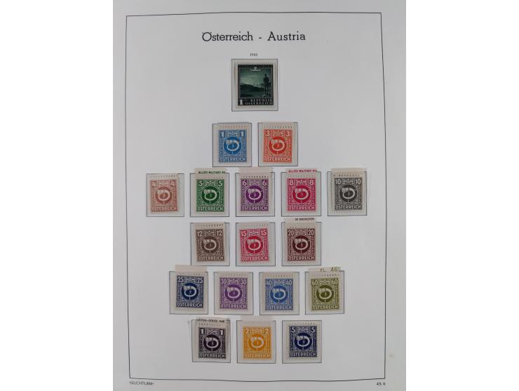 1918/69, meist postfrische Sammlung inkl. Portomarken mit einigen besseren und kpl. Ausgaben, ab ca. 1946 augenscheinlich pos
