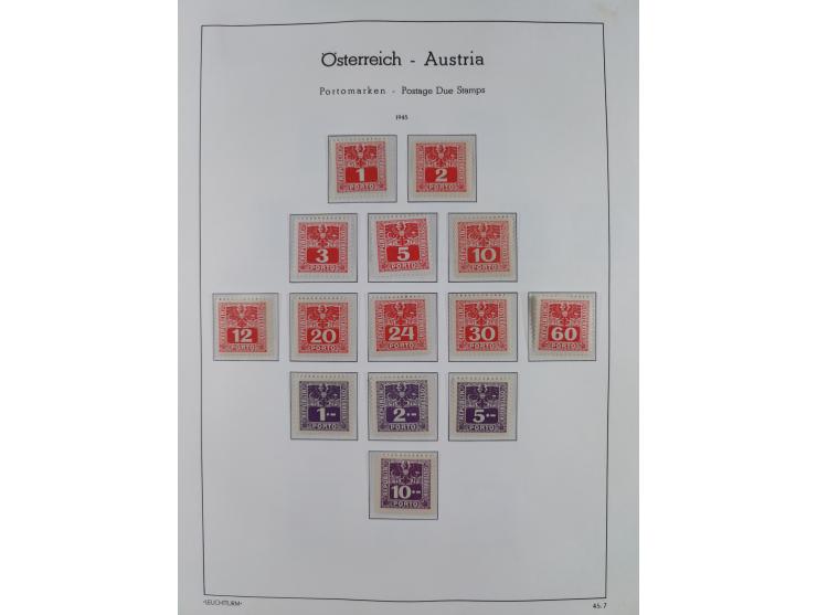 1918/69, meist postfrische Sammlung inkl. Portomarken mit einigen besseren und kpl. Ausgaben, ab ca. 1946 augenscheinlich pos