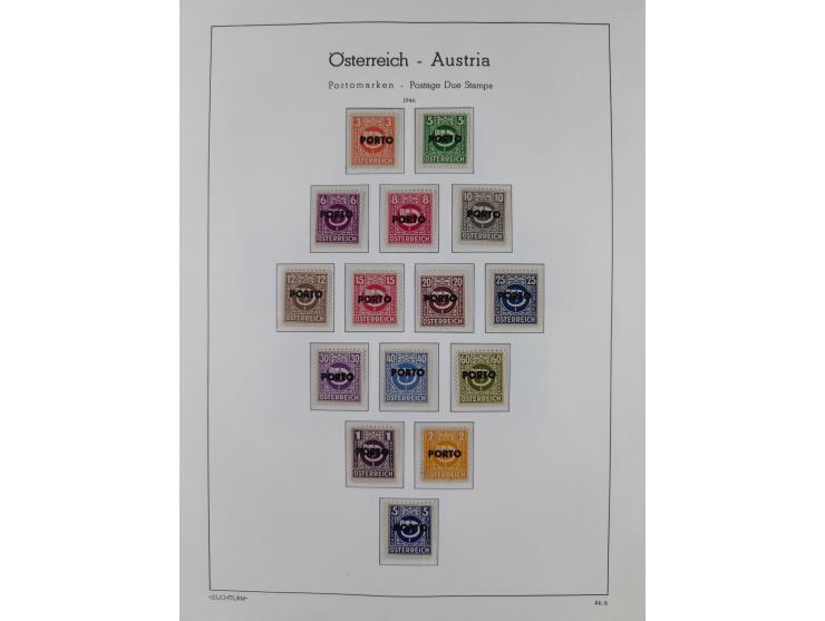 1918/69, meist postfrische Sammlung inkl. Portomarken mit einigen besseren und kpl. Ausgaben, ab ca. 1946 augenscheinlich pos