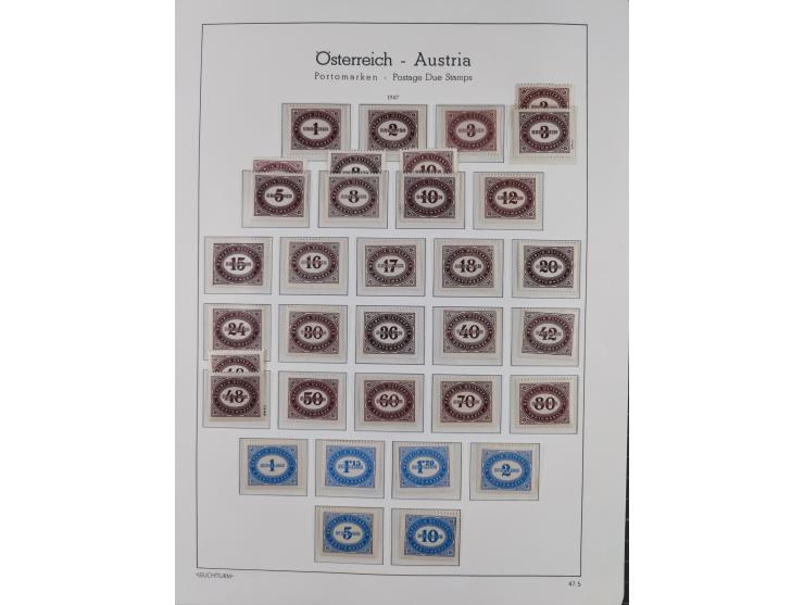 1918/69, meist postfrische Sammlung inkl. Portomarken mit einigen besseren und kpl. Ausgaben, ab ca. 1946 augenscheinlich pos
