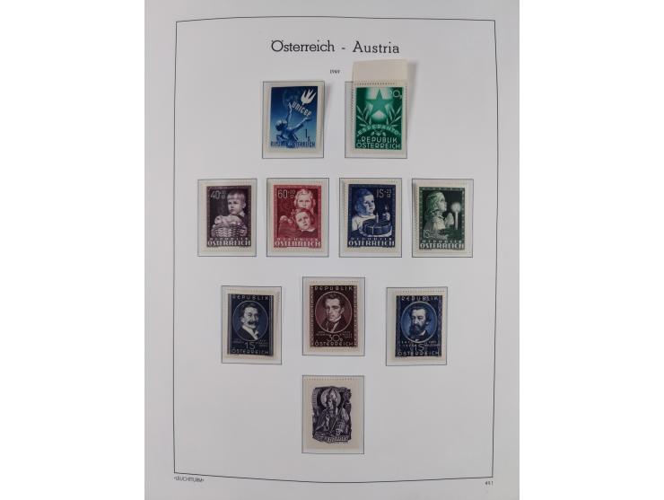 1918/69, meist postfrische Sammlung inkl. Portomarken mit einigen besseren und kpl. Ausgaben, ab ca. 1946 augenscheinlich pos