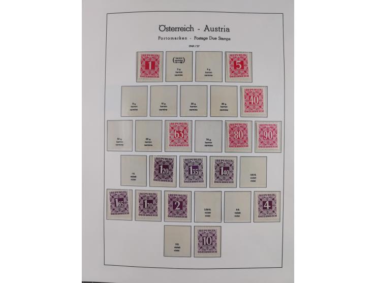 1918/69, meist postfrische Sammlung inkl. Portomarken mit einigen besseren und kpl. Ausgaben, ab ca. 1946 augenscheinlich pos