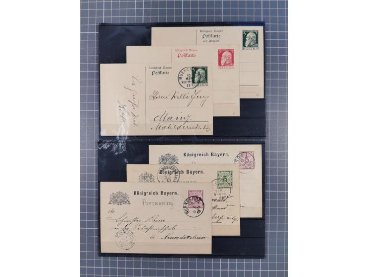 1850/71, ungebrauchter und gestempelte aber Sammlungsbestand in 2 Karteikästen, dabei auch viele Briefe, farbige Stempel, Ein