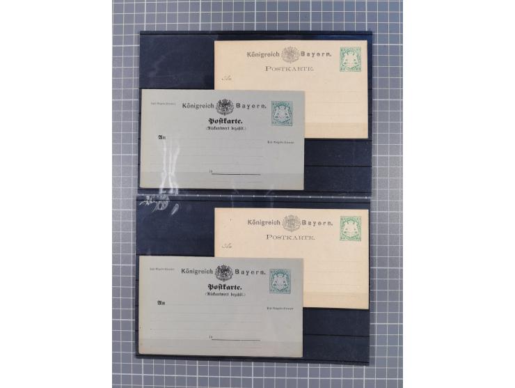 1850/71, ungebrauchter und gestempelte aber Sammlungsbestand in 2 Karteikästen, dabei auch viele Briefe, farbige Stempel, Ein