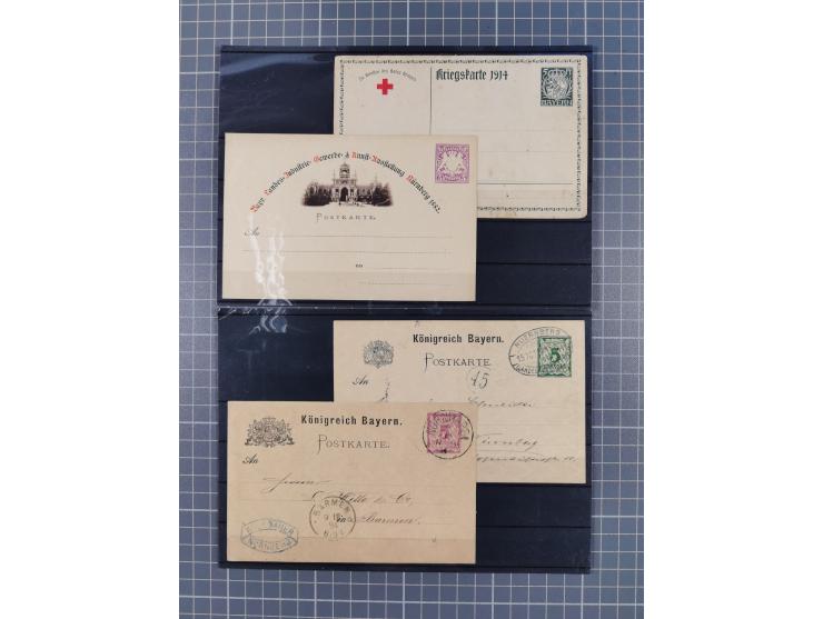 1850/71, ungebrauchter und gestempelte aber Sammlungsbestand in 2 Karteikästen, dabei auch viele Briefe, farbige Stempel, Ein