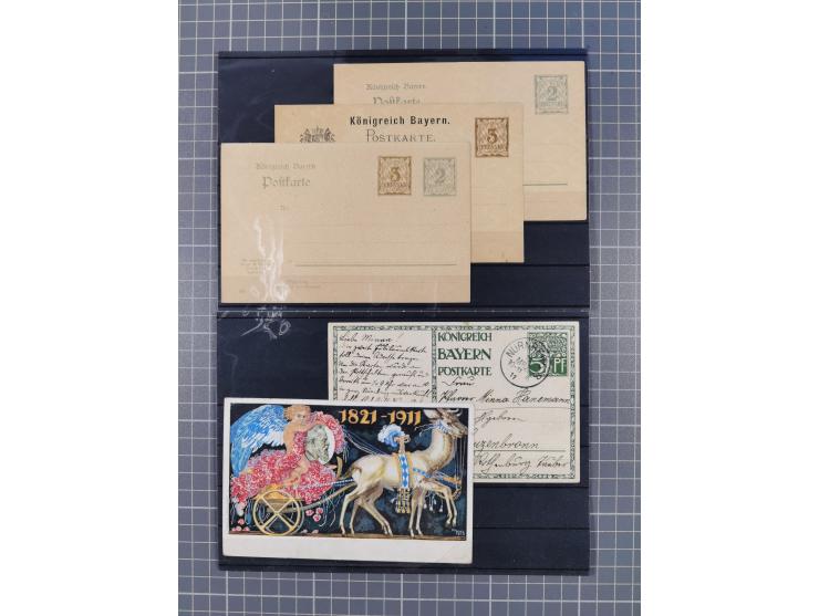 1850/71, ungebrauchter und gestempelte aber Sammlungsbestand in 2 Karteikästen, dabei auch viele Briefe, farbige Stempel, Ein