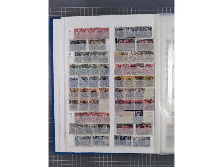 1872/1945, gestempelte Sammlung inkl. Dienstmarken und vieler Doubletten, Farben und Besonderheiten. Dabei netter Teil Brusts