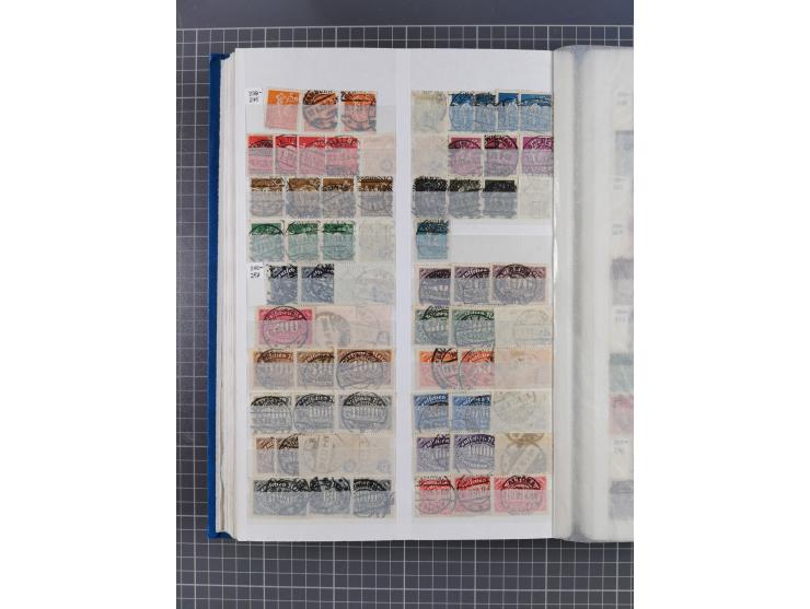 1872/1945, gestempelte Sammlung inkl. Dienstmarken und vieler Doubletten, Farben und Besonderheiten. Dabei netter Teil Brusts