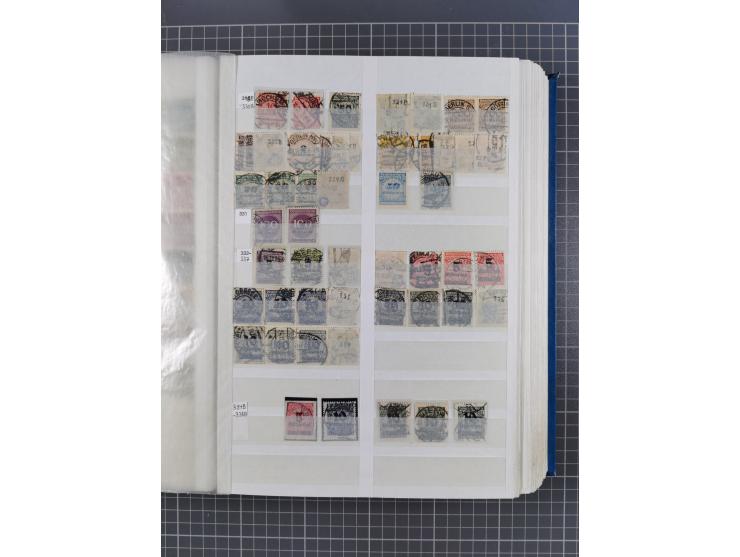 1872/1945, gestempelte Sammlung inkl. Dienstmarken und vieler Doubletten, Farben und Besonderheiten. Dabei netter Teil Brusts