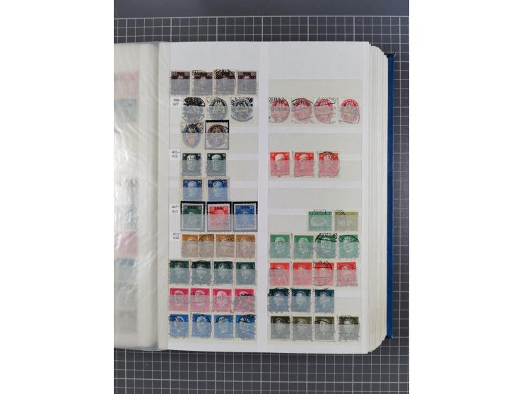 1872/1945, gestempelte Sammlung inkl. Dienstmarken und vieler Doubletten, Farben und Besonderheiten. Dabei netter Teil Brusts