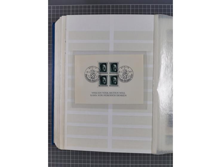 1872/1945, gestempelte Sammlung inkl. Dienstmarken und vieler Doubletten, Farben und Besonderheiten. Dabei netter Teil Brusts