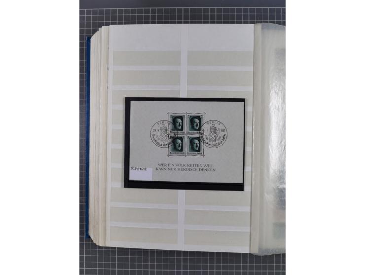 1872/1945, gestempelte Sammlung inkl. Dienstmarken und vieler Doubletten, Farben und Besonderheiten. Dabei netter Teil Brusts