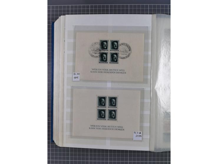 1872/1945, gestempelte Sammlung inkl. Dienstmarken und vieler Doubletten, Farben und Besonderheiten. Dabei netter Teil Brusts