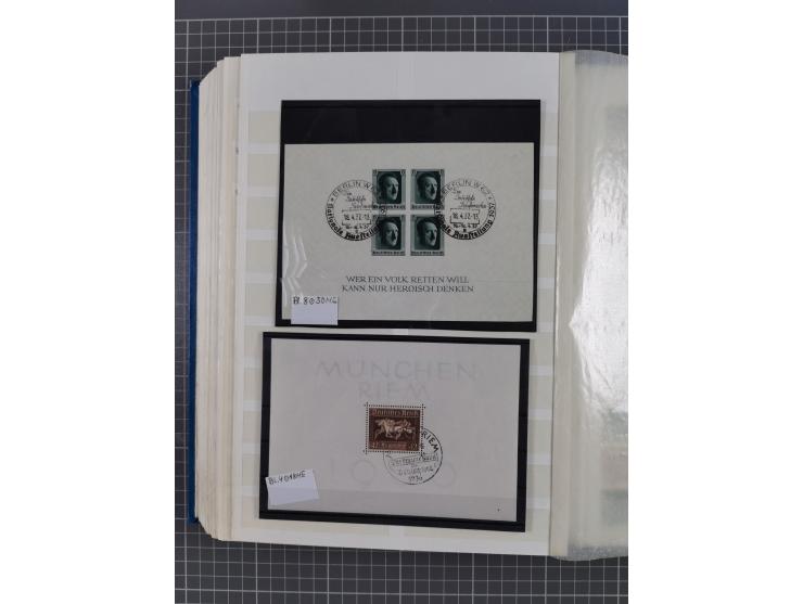 1872/1945, gestempelte Sammlung inkl. Dienstmarken und vieler Doubletten, Farben und Besonderheiten. Dabei netter Teil Brusts