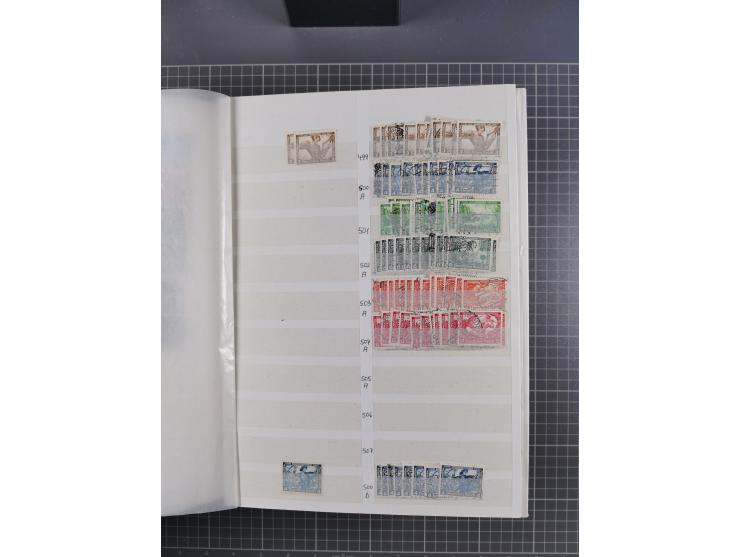 1933/45, Lagerbuch mit ungebrauchten/postfrischen und gestempelten Marken in Mengen bis ca. 10x pro Sorte/Erhaltung. Dabei ab