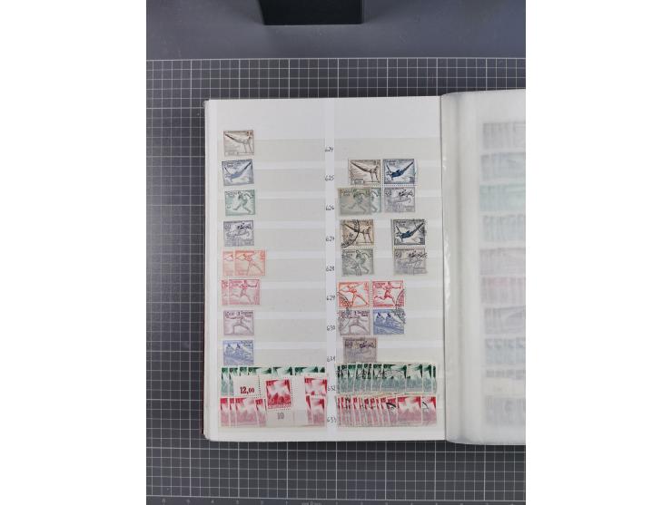 1933/45, Lagerbuch mit ungebrauchten/postfrischen und gestempelten Marken in Mengen bis ca. 10x pro Sorte/Erhaltung. Dabei ab
