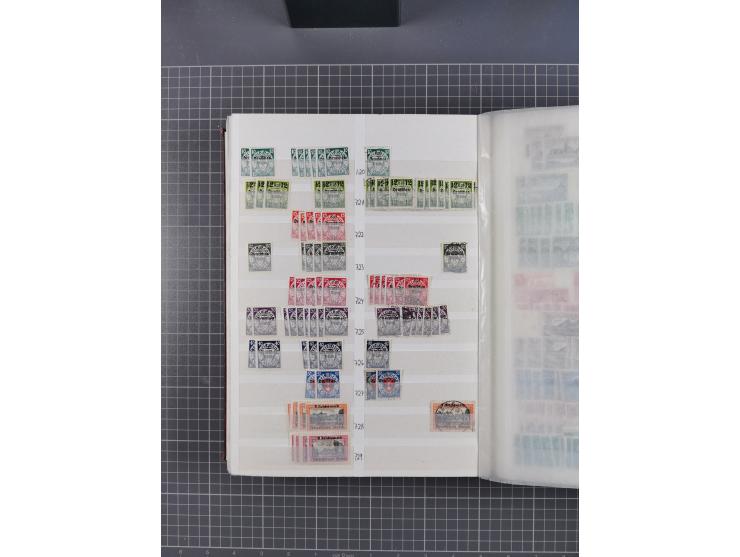 1933/45, Lagerbuch mit ungebrauchten/postfrischen und gestempelten Marken in Mengen bis ca. 10x pro Sorte/Erhaltung. Dabei ab