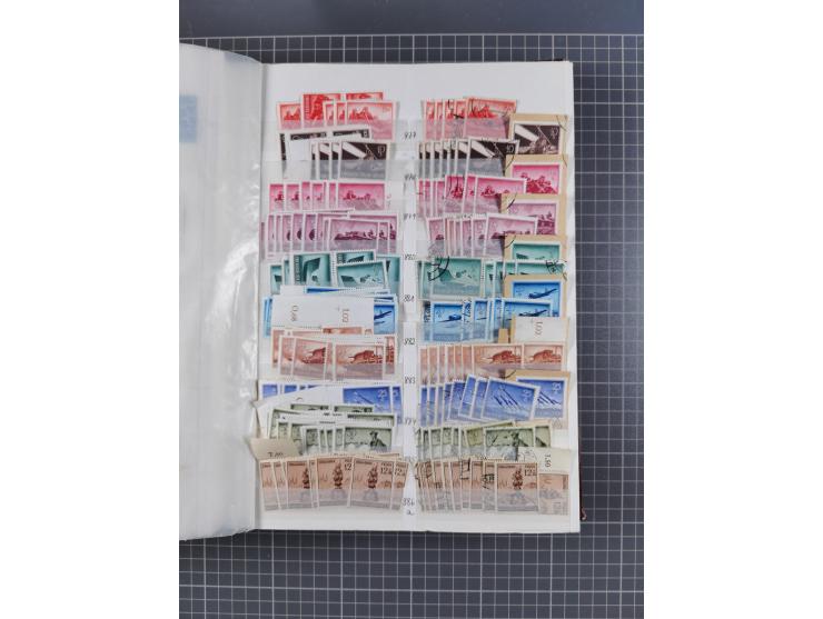 1933/45, Lagerbuch mit ungebrauchten/postfrischen und gestempelten Marken in Mengen bis ca. 10x pro Sorte/Erhaltung. Dabei ab