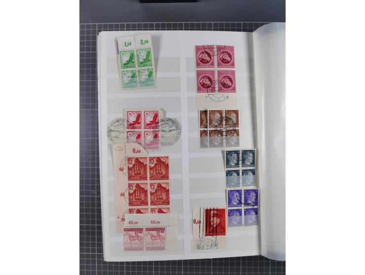 1933/45, Lagerbuch mit ungebrauchten/postfrischen und gestempelten Marken in Mengen bis ca. 10x pro Sorte/Erhaltung. Dabei ab