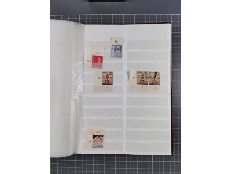 1933/45, Lagerbuch mit ungebrauchten/postfrischen und gestempelten Marken in Mengen bis ca. 10x pro Sorte/Erhaltung. Dabei ab