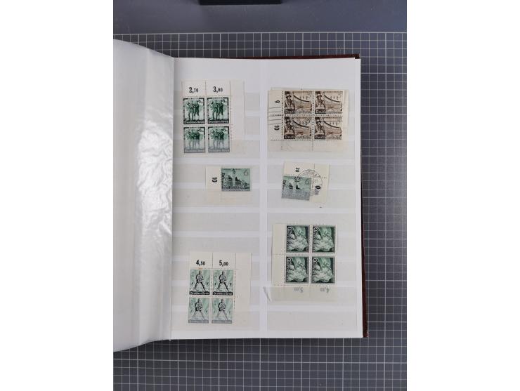 1933/45, Lagerbuch mit ungebrauchten/postfrischen und gestempelten Marken in Mengen bis ca. 10x pro Sorte/Erhaltung. Dabei ab