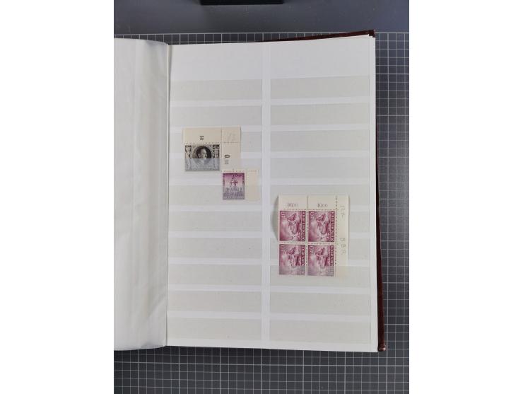 1933/45, Lagerbuch mit ungebrauchten/postfrischen und gestempelten Marken in Mengen bis ca. 10x pro Sorte/Erhaltung. Dabei ab