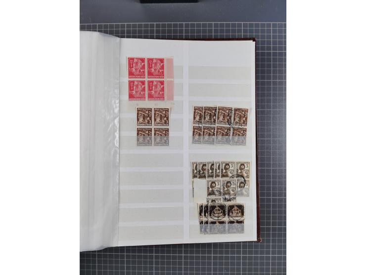 1933/45, Lagerbuch mit ungebrauchten/postfrischen und gestempelten Marken in Mengen bis ca. 10x pro Sorte/Erhaltung. Dabei ab