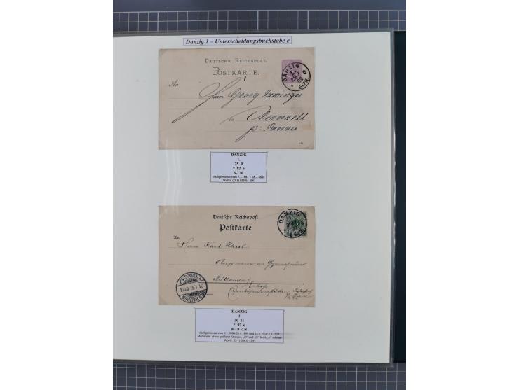 1880/1945, Postamt DANZIG: Interessante Sammlung mit über 200 Briefen, Karten und Einlieferungsscheinen etc., dabei auch etwa