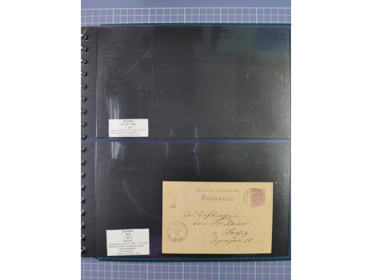 1880/1945, Postamt DANZIG: Interessante Sammlung mit über 200 Briefen, Karten und Einlieferungsscheinen etc., dabei auch etwa
