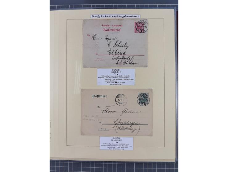 1880/1945, Postamt DANZIG: Interessante Sammlung mit über 200 Briefen, Karten und Einlieferungsscheinen etc., dabei auch etwa