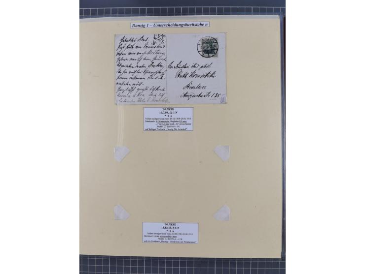 1880/1945, Postamt DANZIG: Interessante Sammlung mit über 200 Briefen, Karten und Einlieferungsscheinen etc., dabei auch etwa