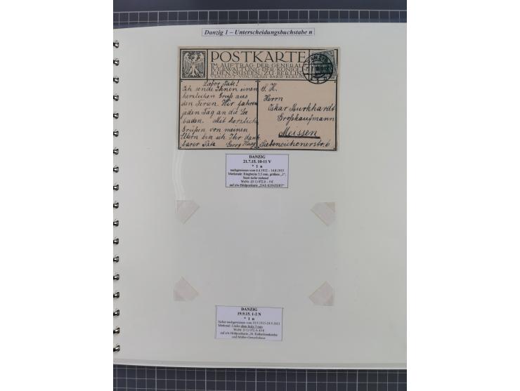 1880/1945, Postamt DANZIG: Interessante Sammlung mit über 200 Briefen, Karten und Einlieferungsscheinen etc., dabei auch etwa
